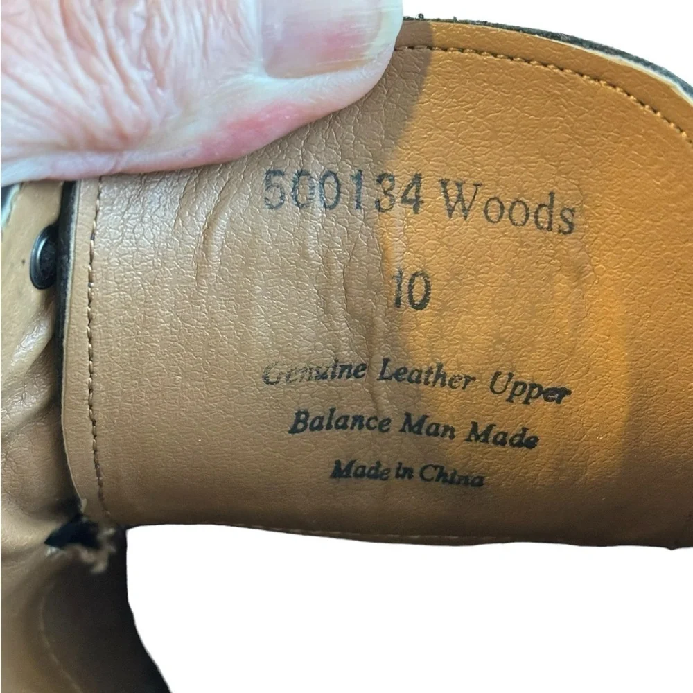 Gordon Rush Woods Black Textured Leather Lace Up Derby Oxford‎  Shoes. SZ 10.